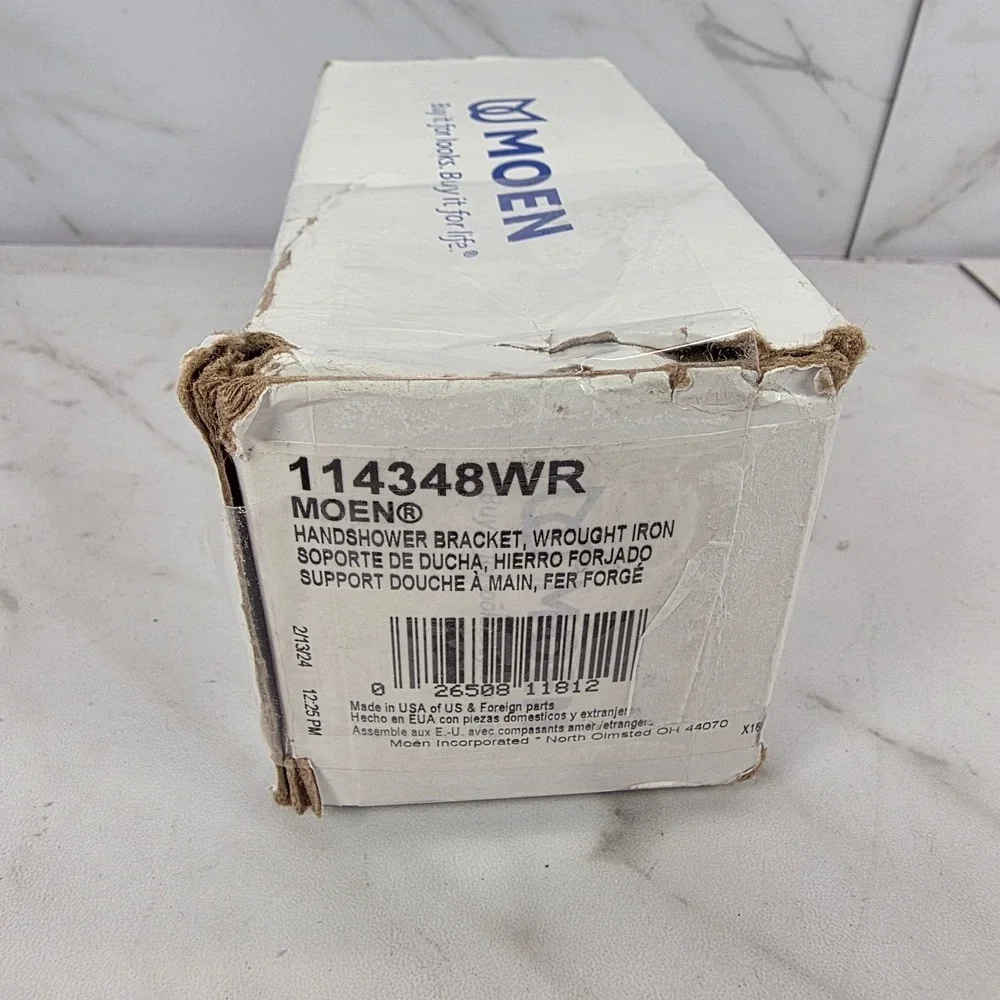 Moen 114348WR Wrought Iron Handshower Bracket Matte Shower Head Holder‎